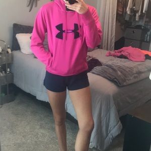 Pink under armour hoodie